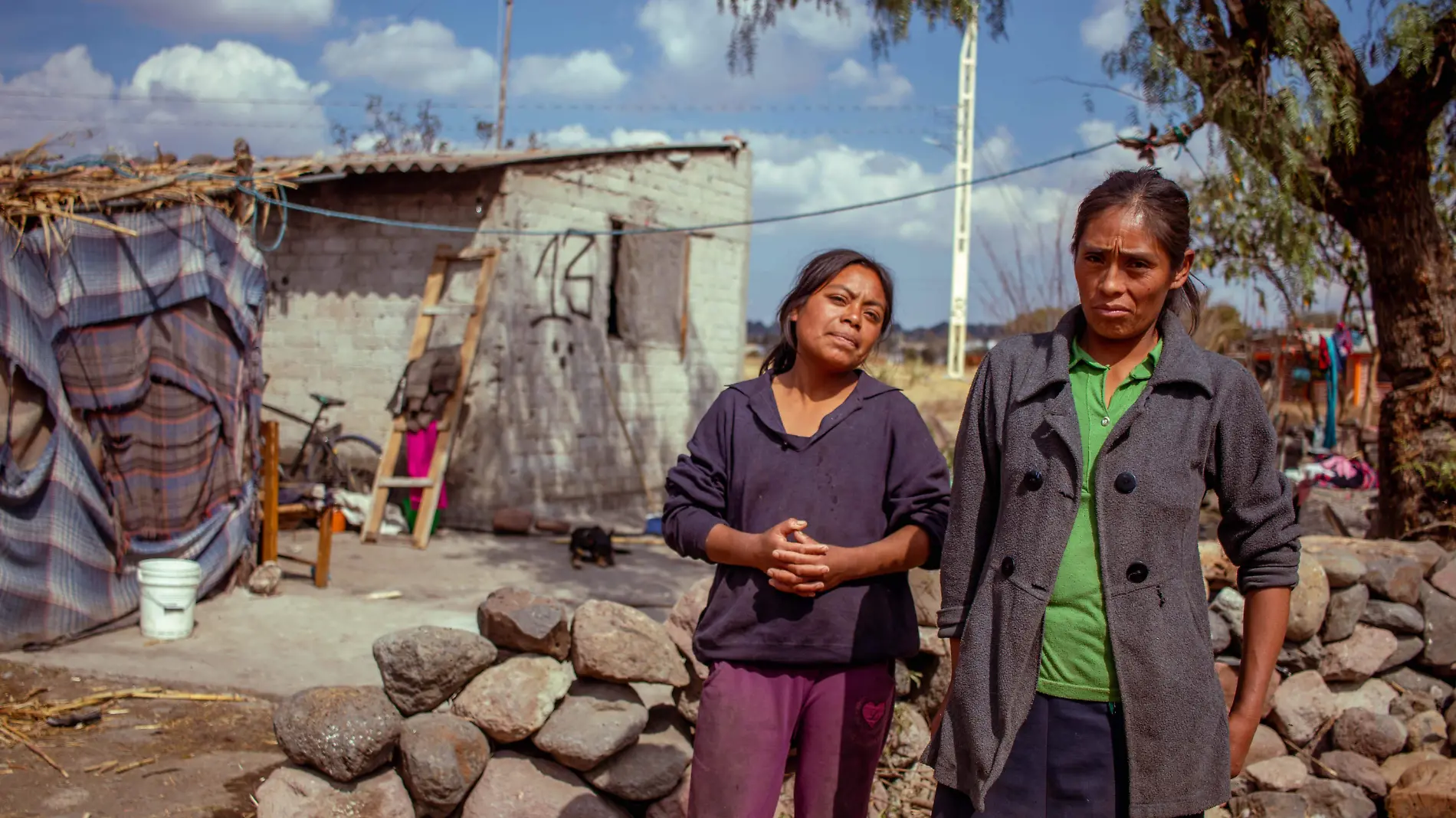 Los habitantes de esta zona viven en condiciones de rezago social.  Constanza Escamilla.